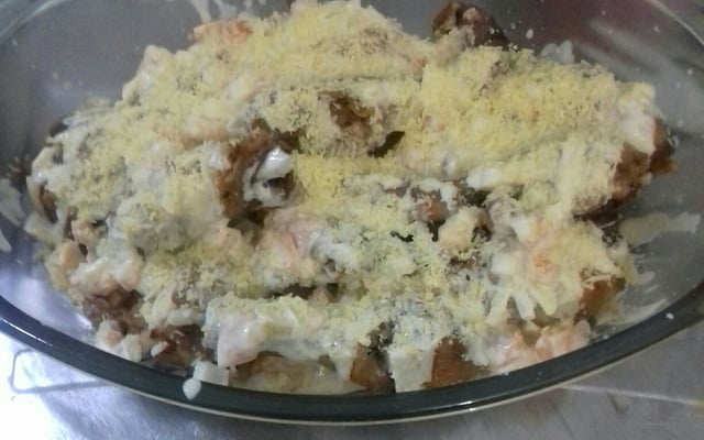 Coxa de frango com creme de leite