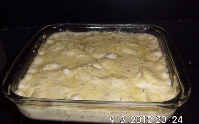 Batata ao molho branco fácil