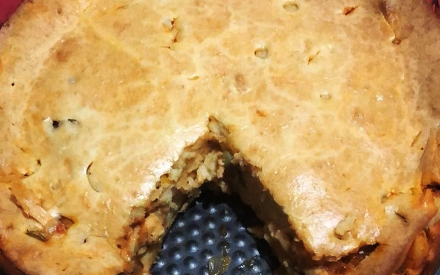 Torta de palmito com azeitonas