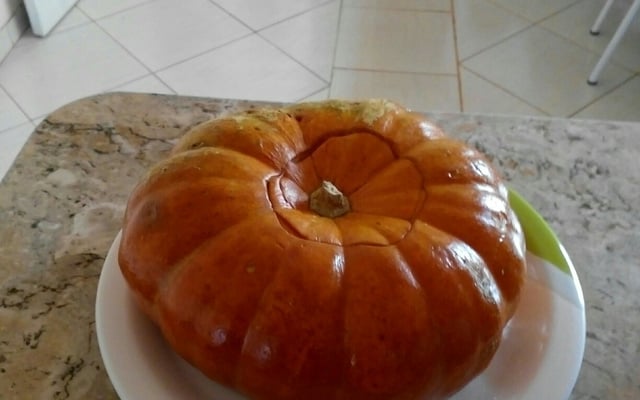 Doce de abóbora recheado
