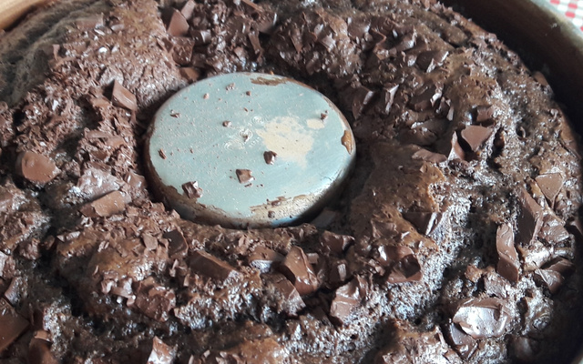 Bolo de chocolate em barra