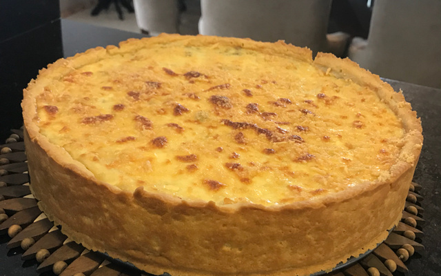 Torta de palmito com requeijão