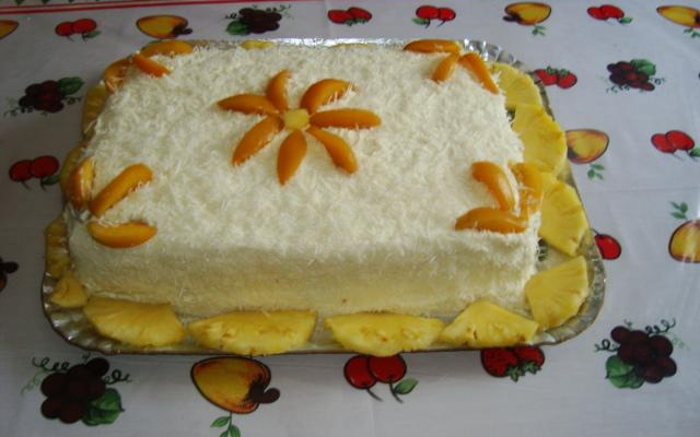 Bolo de pêssego
