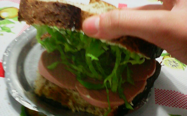 Sanduíche natural simples e delicioso