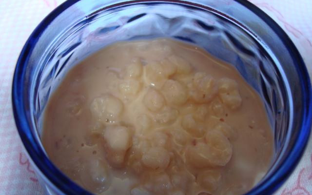 Canjica com açúcar queimado do Anástacio