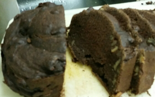 Brownie de banana na máquina de pão