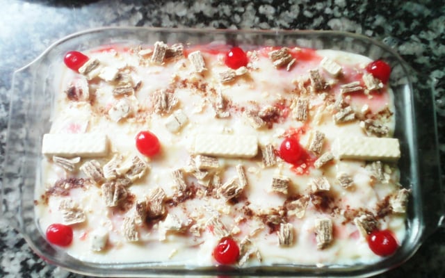 Pavê de biscoito champagne