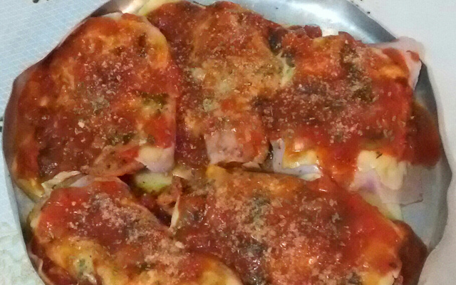 Filé de frango à parmegiana