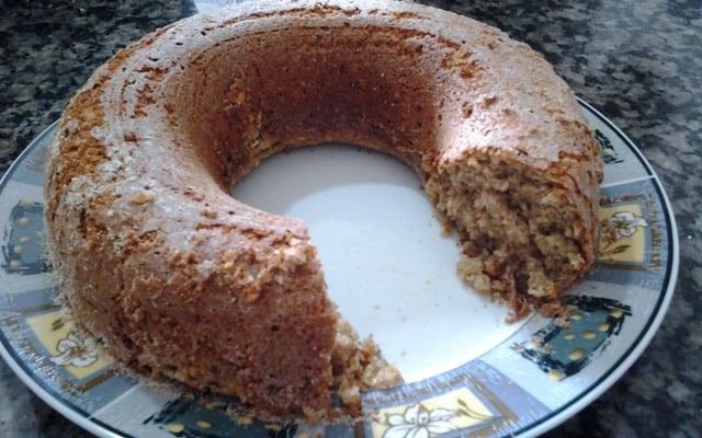 Bolo Integral de banana com aveia