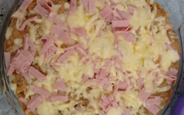 Macarronada de carne moída