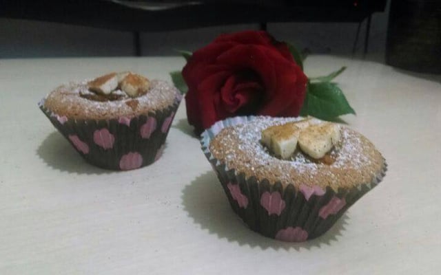 Cupcake de banana com canela