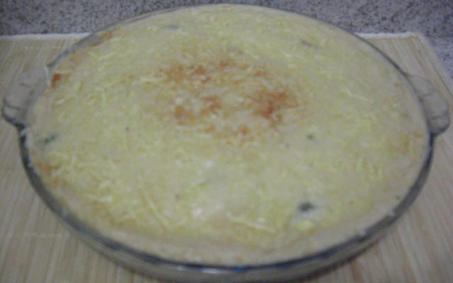 Gratinado de carne moída com brócolis