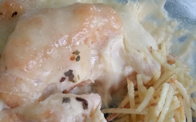 Filé de frango gratinado diferente