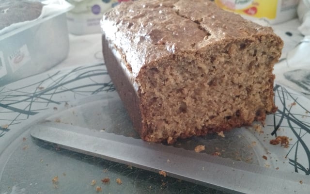 Pão integral de iogurte com granola sem lactose