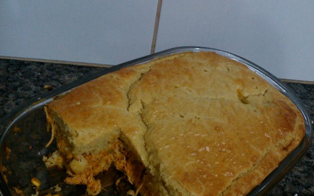 Torta de frango de liquidificador