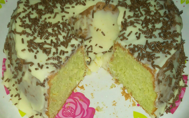 Bolo de gelatina de limão