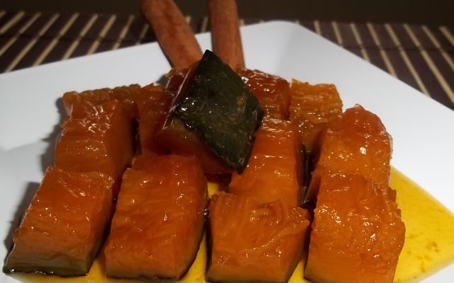 Doce de abóbora em calda