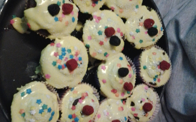 Maravilhoso cupcake de chocolate