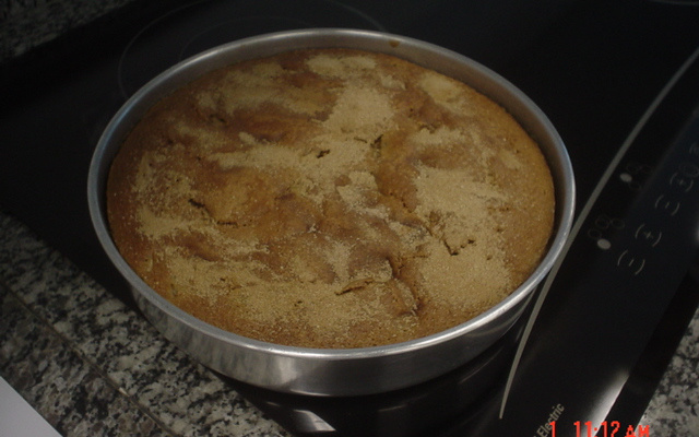 Bolo de casca de banana banana