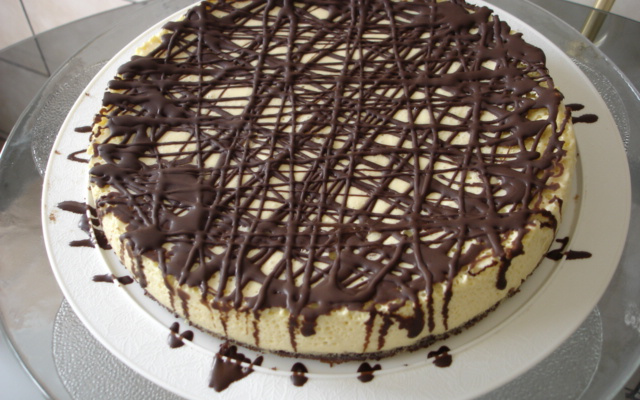 Torta gelada de maracujá