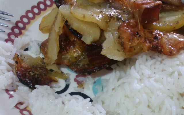 Batatas gratinadas com bacon