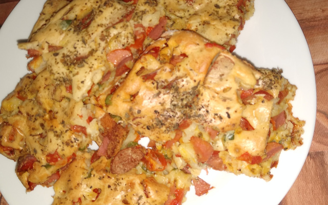 Cachorro quente de forno