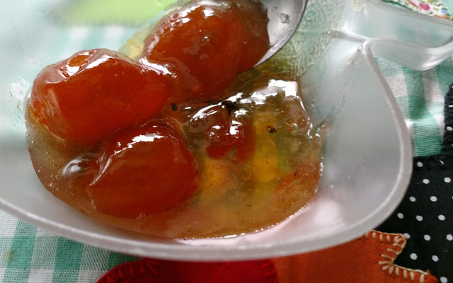 Doce de laranja kinkan (laranjinha)