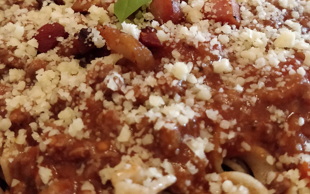 Macarrão à bolonhesa do Igs