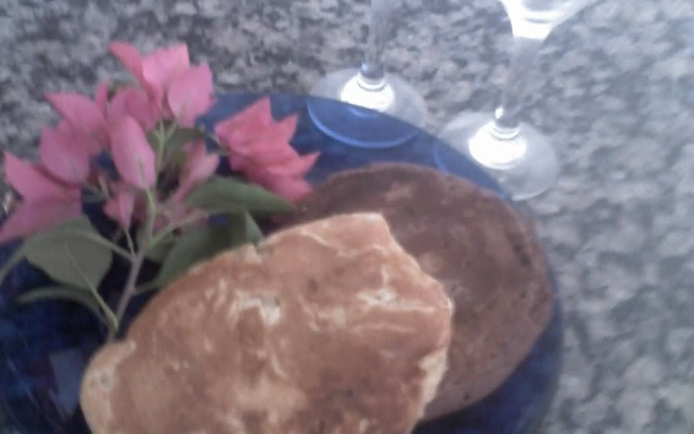 Panqueca americana salgada de peito de peru