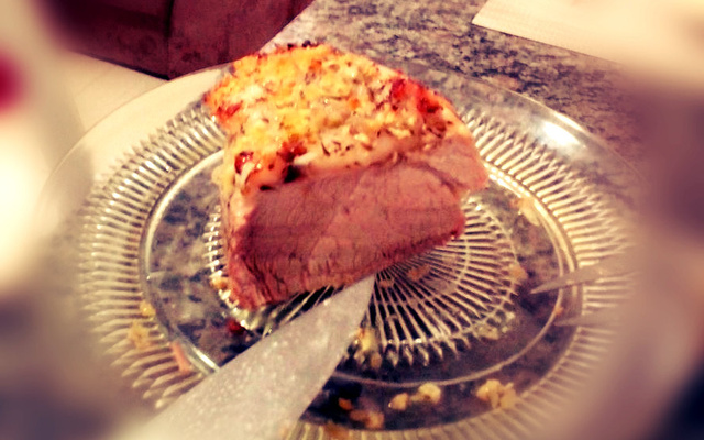 Picanha suína ao forno