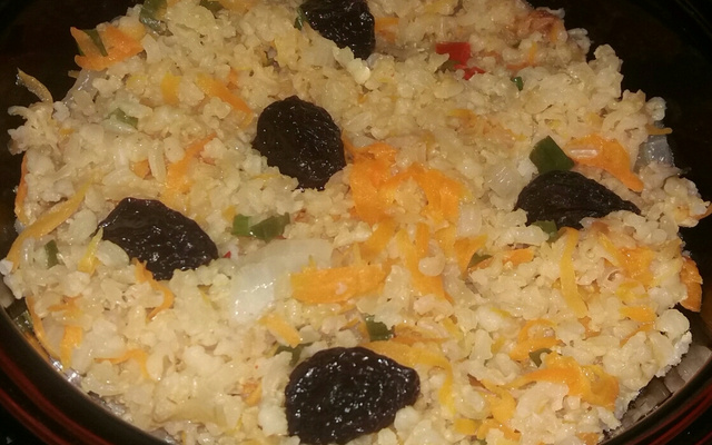 Arroz integral colorido