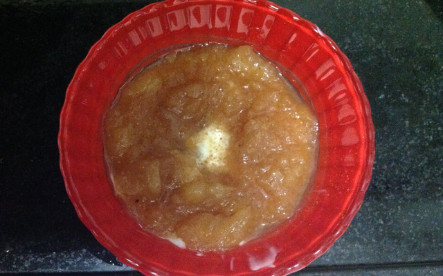 Calda de maçã deliciosa