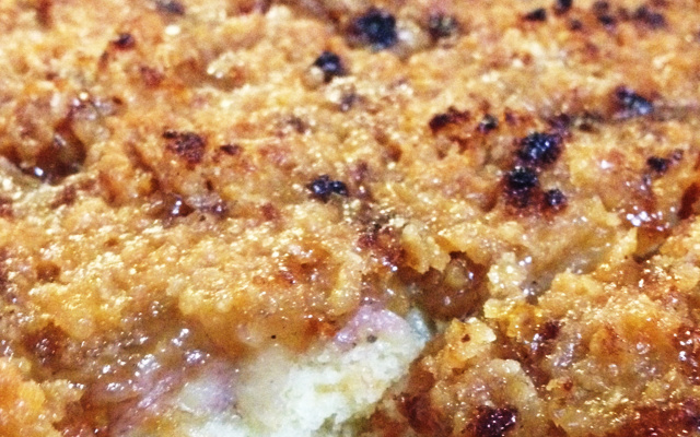 Cufa de banana com goiabada