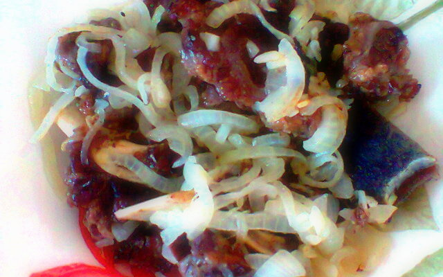 Carne frita uma delícia