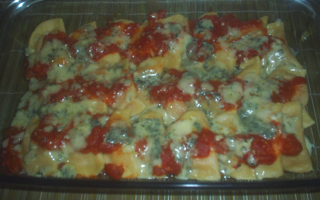 Risoles de macarrão com abobora e gorgonzola