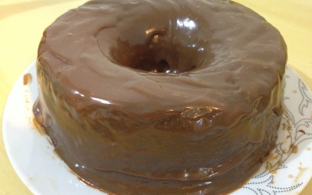 Bolo de chocolate meio amargo do Vitor