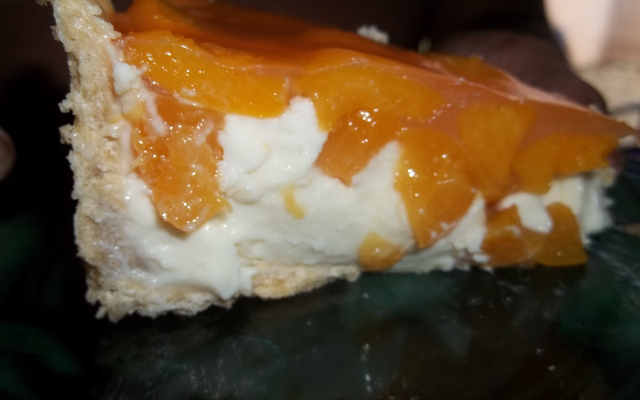 Torta gelada de pêssego da Bianca