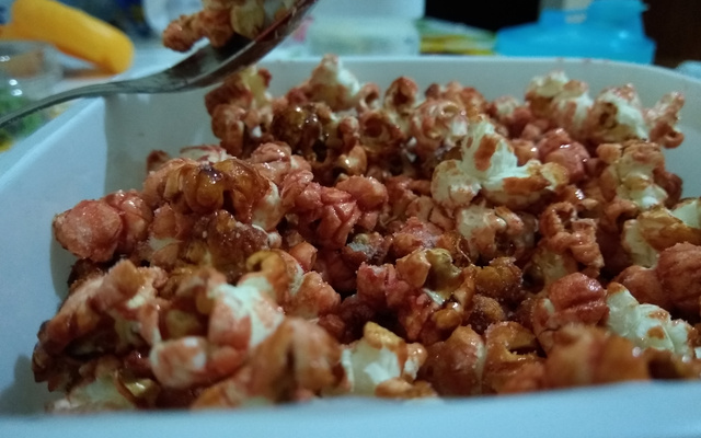 Pipoca doce de carrinho