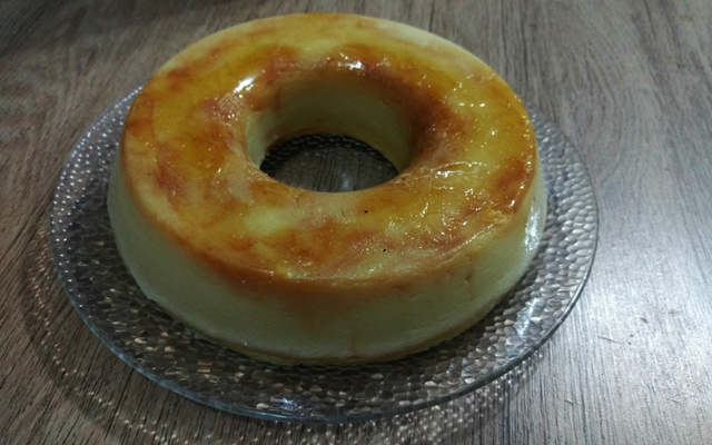 Pudim de leite em pó de microondas