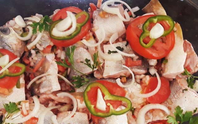 Peixe assado de forno