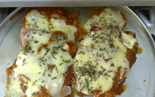 Filé à parmegiana delícia