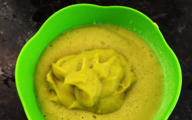 Sorvete de banana com abacate 