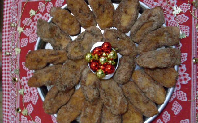 Rabanada com leite condensado