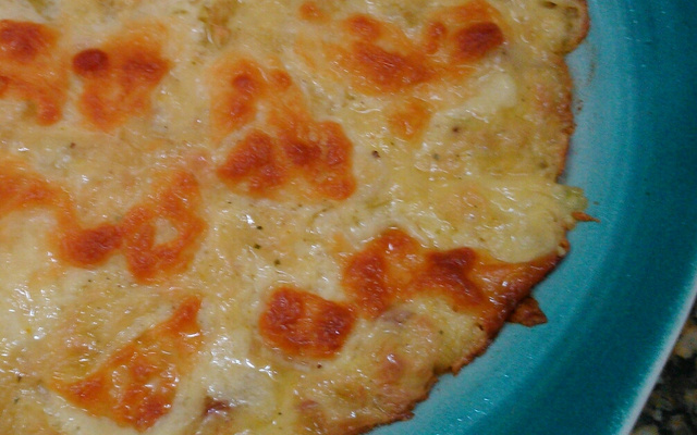 Gratinado de alho poró