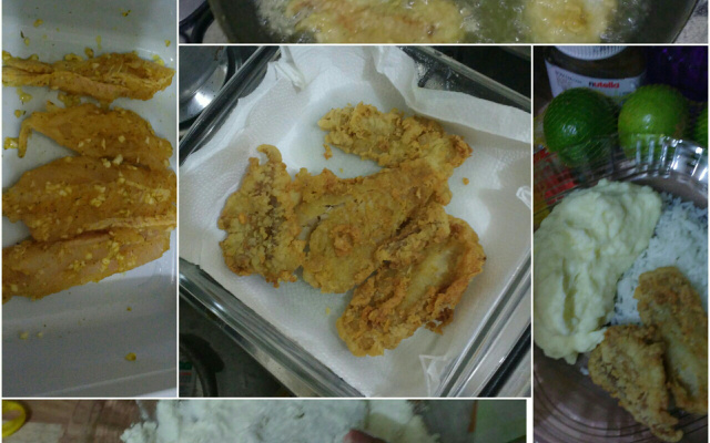 Filé de merluza empanado rápido