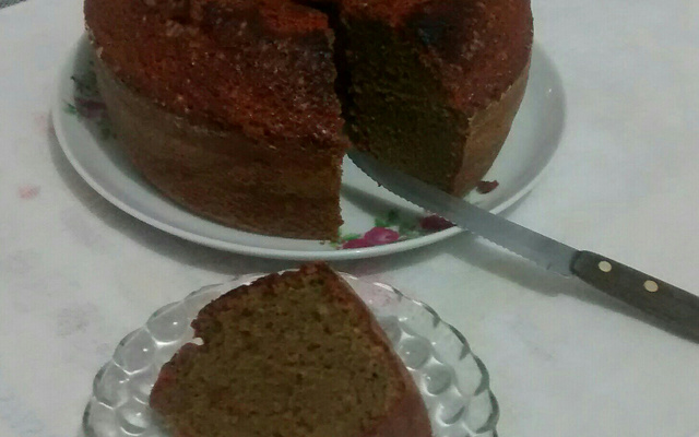 Bolo integral de beterraba