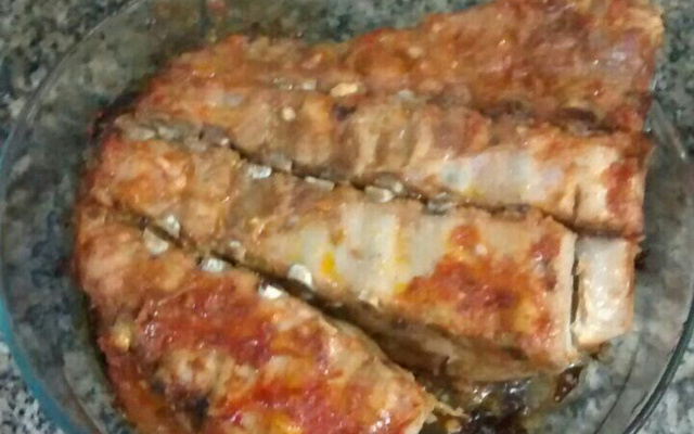 Costela de porco ao forno