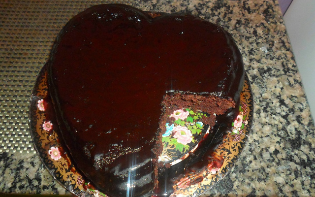 Bolo de chocolate de liquidificador