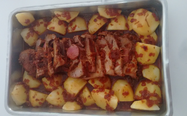 Lagarto bovino recheado