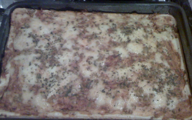 Torta -Pizza rápida de sardinha